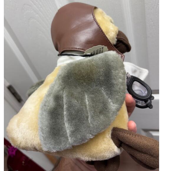 Caterkids Hawaii Aviator Duck Plush Stuffed Animal Yellow Brown 10" - Picture 4 of 9